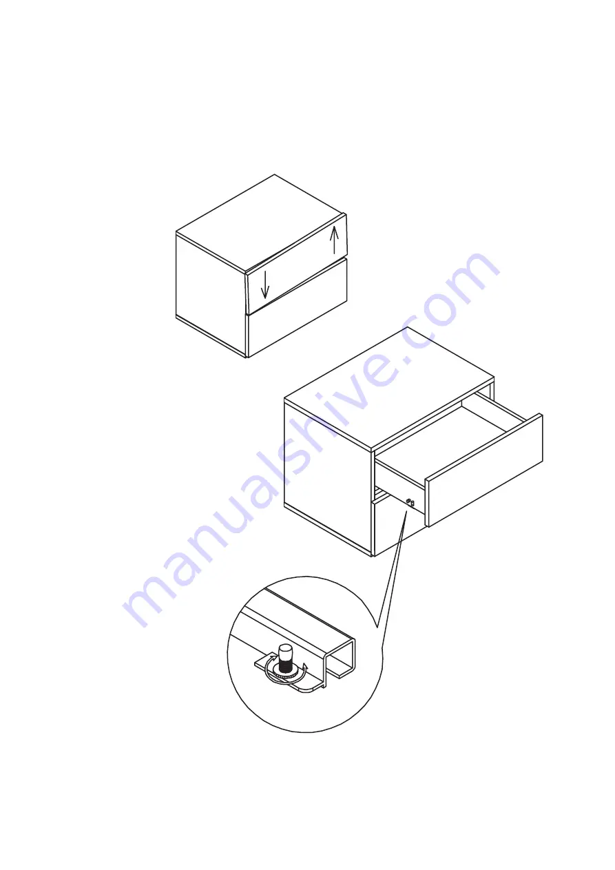 BROSA Cato Bedside Table One Drawer Assembly Manual Download Page 8