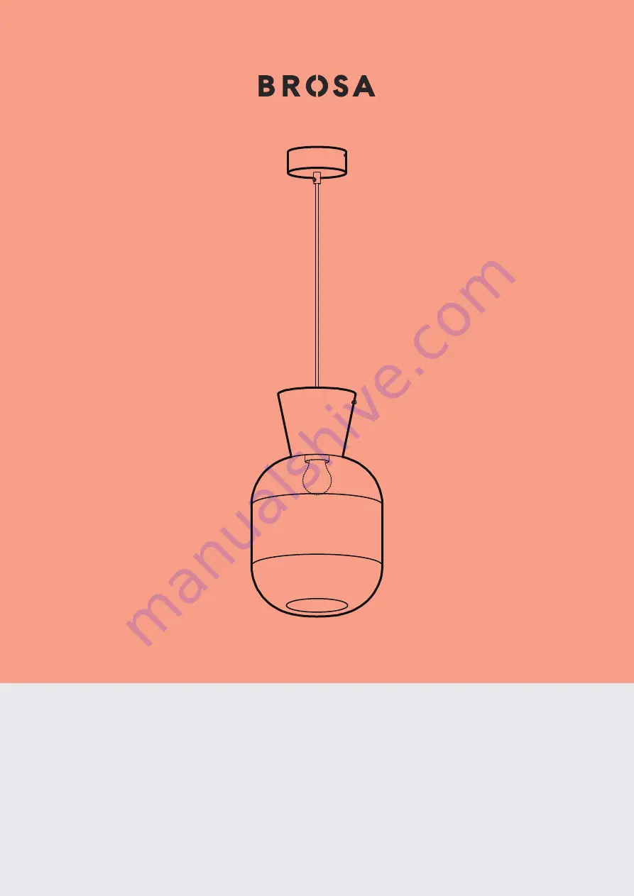 BROSA Dakota Pendant Light Скачать руководство пользователя страница 1