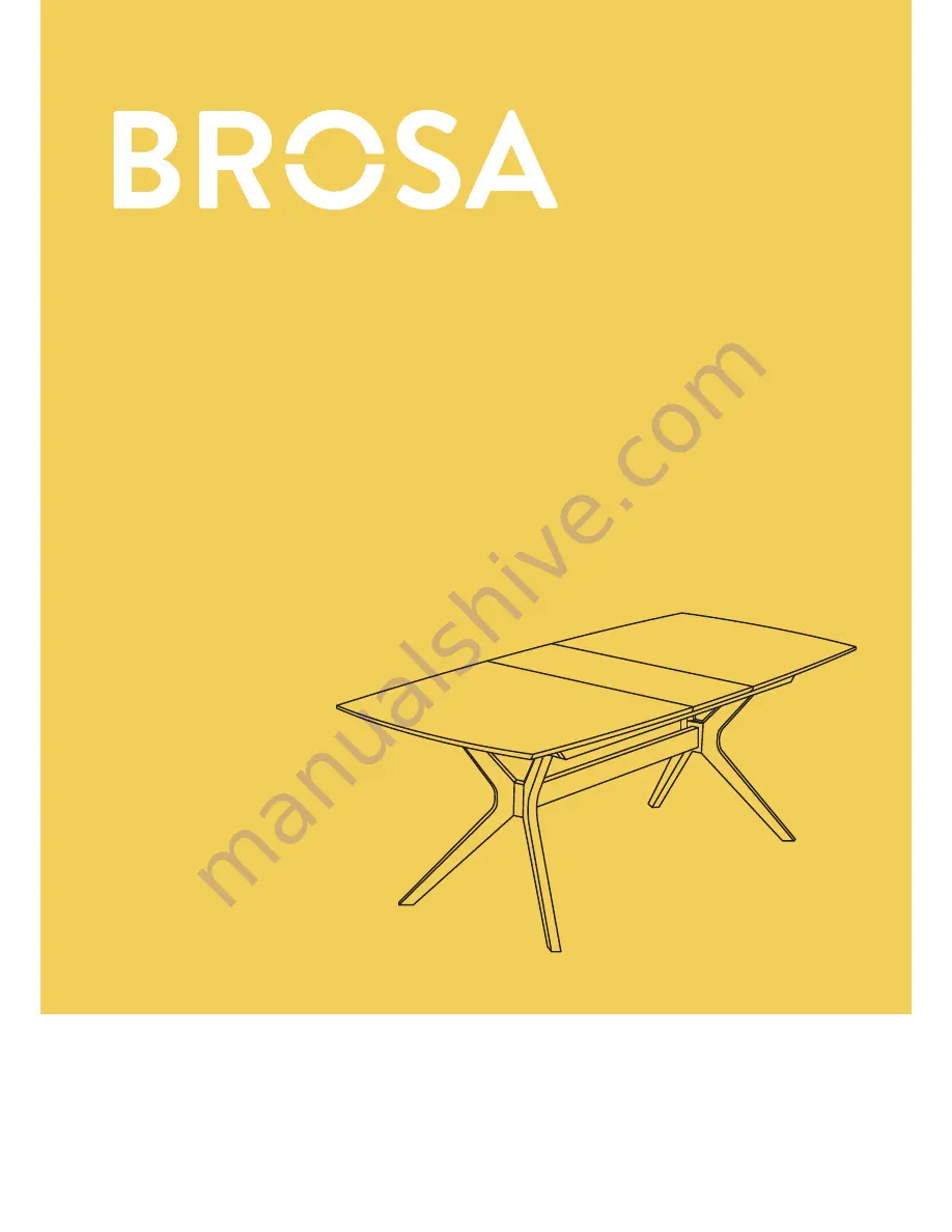 BROSA Elizabeth Extendable Dining Table Assembly Manual Download Page 1