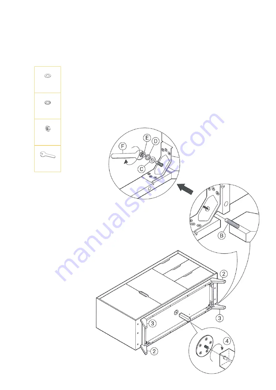 BROSA Elizabeth Sideboard Assembly Manual Download Page 4