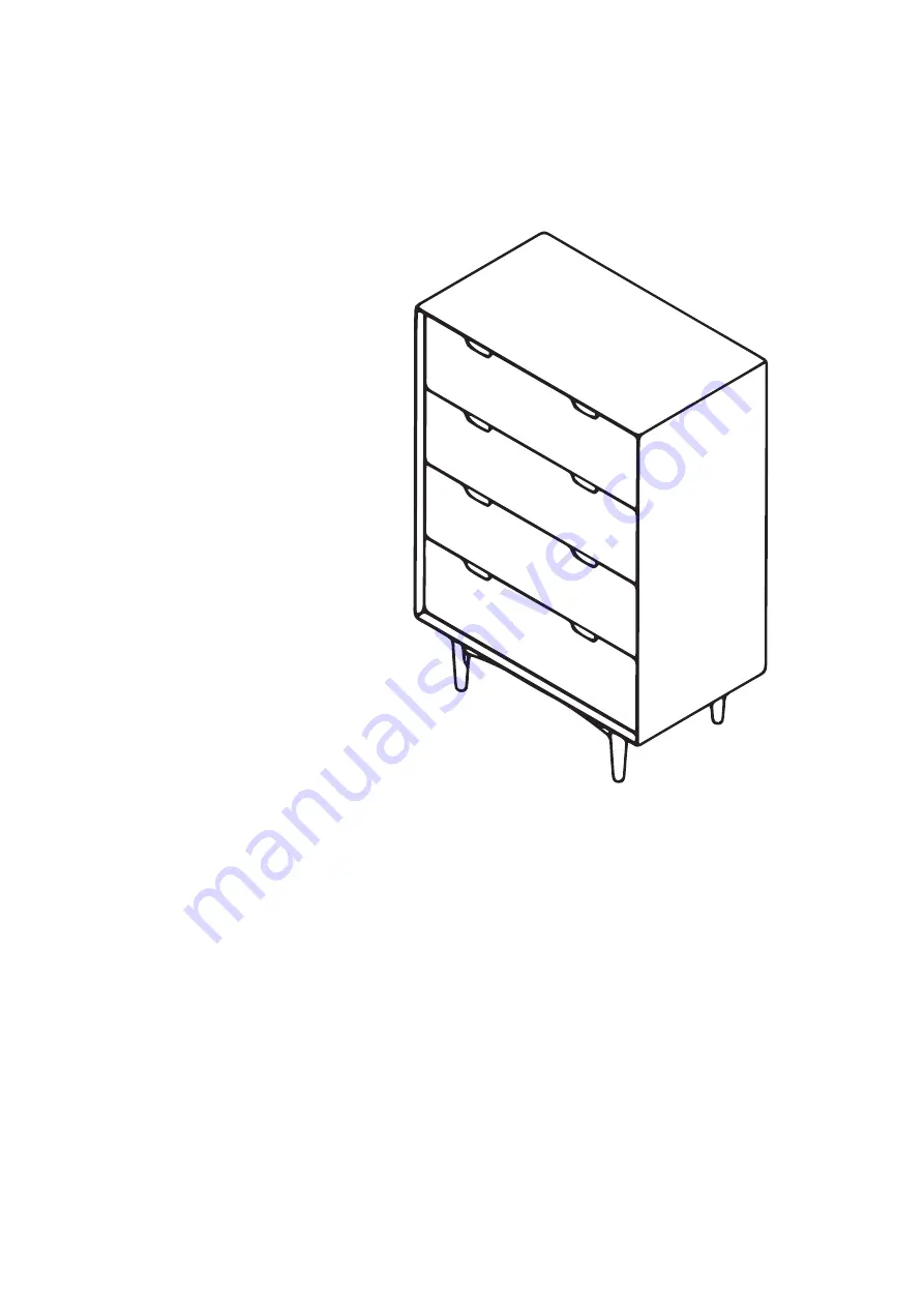 BROSA Ethan 4 Drawer Tall Chest Assembly Manual Download Page 5