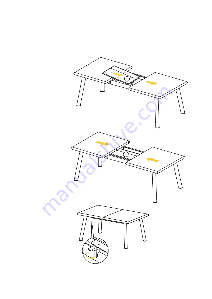 BROSA Field Extendable Dining Table Assembly Manual Download Page 7