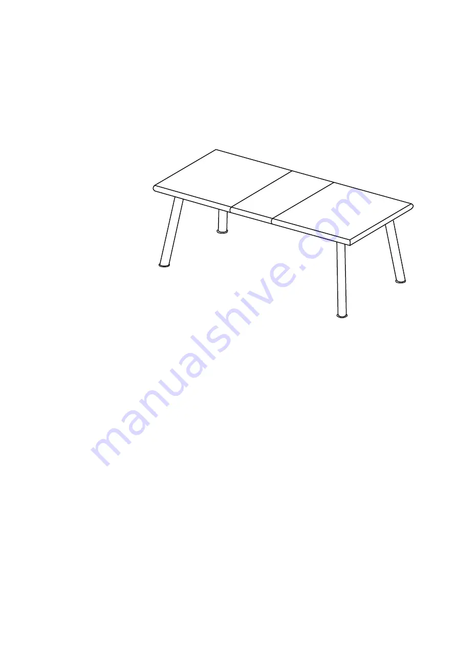 BROSA Field Extendable Dining Table Assembly Manual Download Page 8