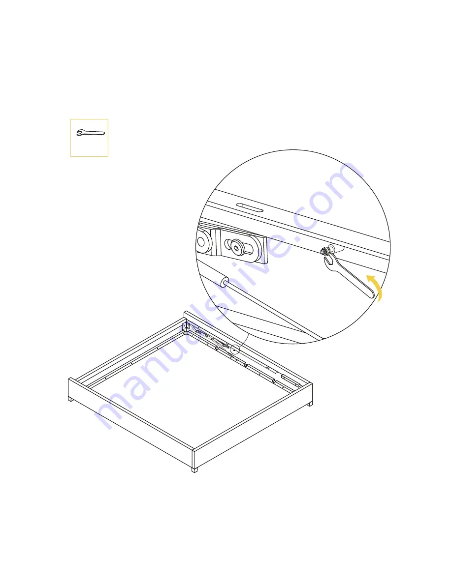 BROSA Gas Lift Bed Frame Base Скачать руководство пользователя страница 5