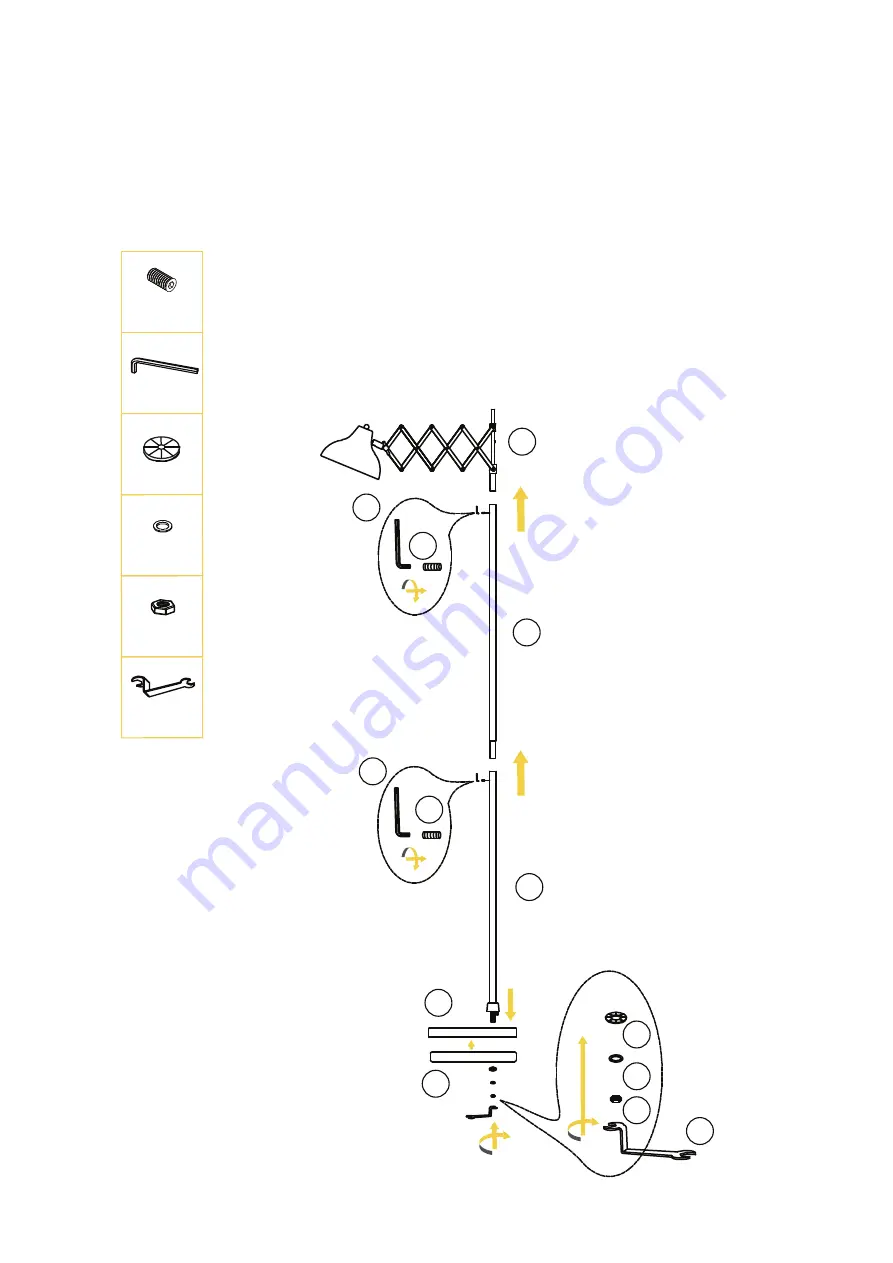 BROSA Haedus Floor Lamp Assembly Manual Download Page 4