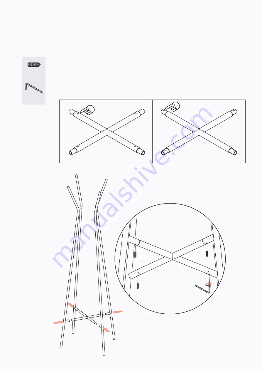 BROSA Haim Clothes Rack Скачать руководство пользователя страница 4