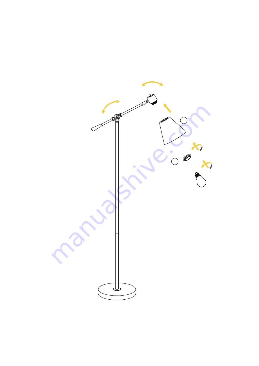 BROSA Hirudo Floor Lamp Assembly Manual Download Page 5