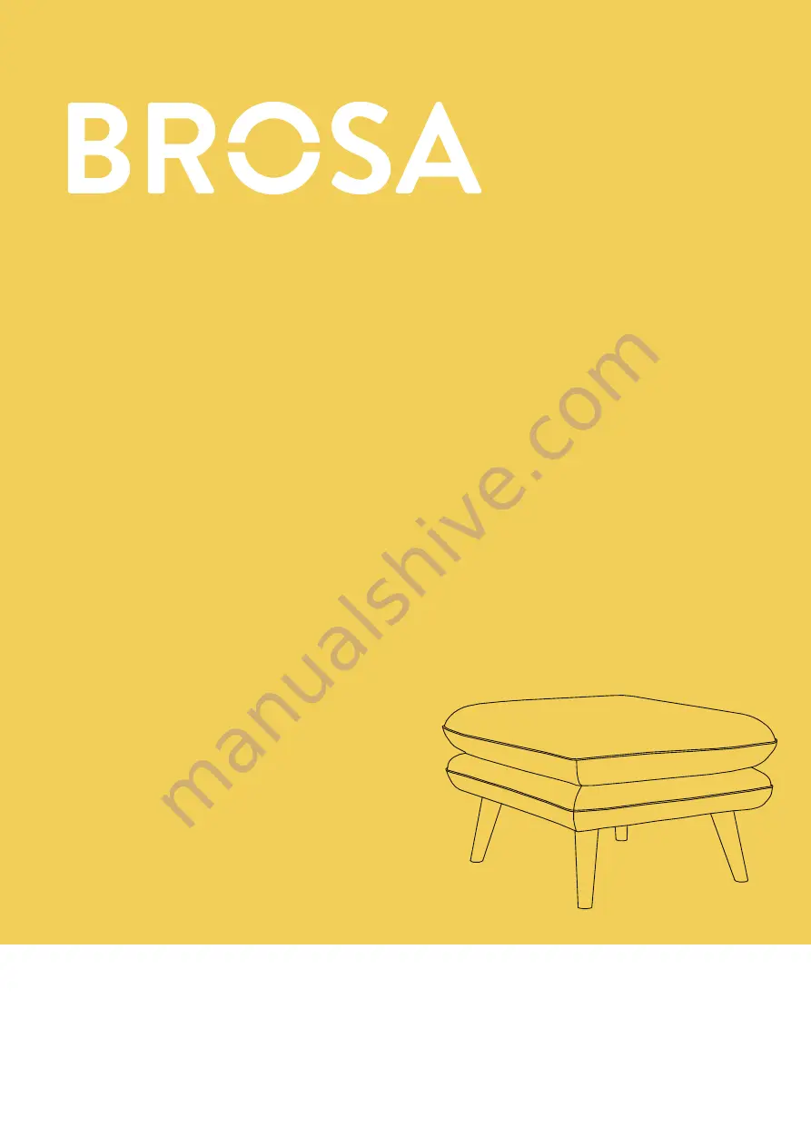 BROSA Hugo Ottoman Assembly Manual Download Page 1