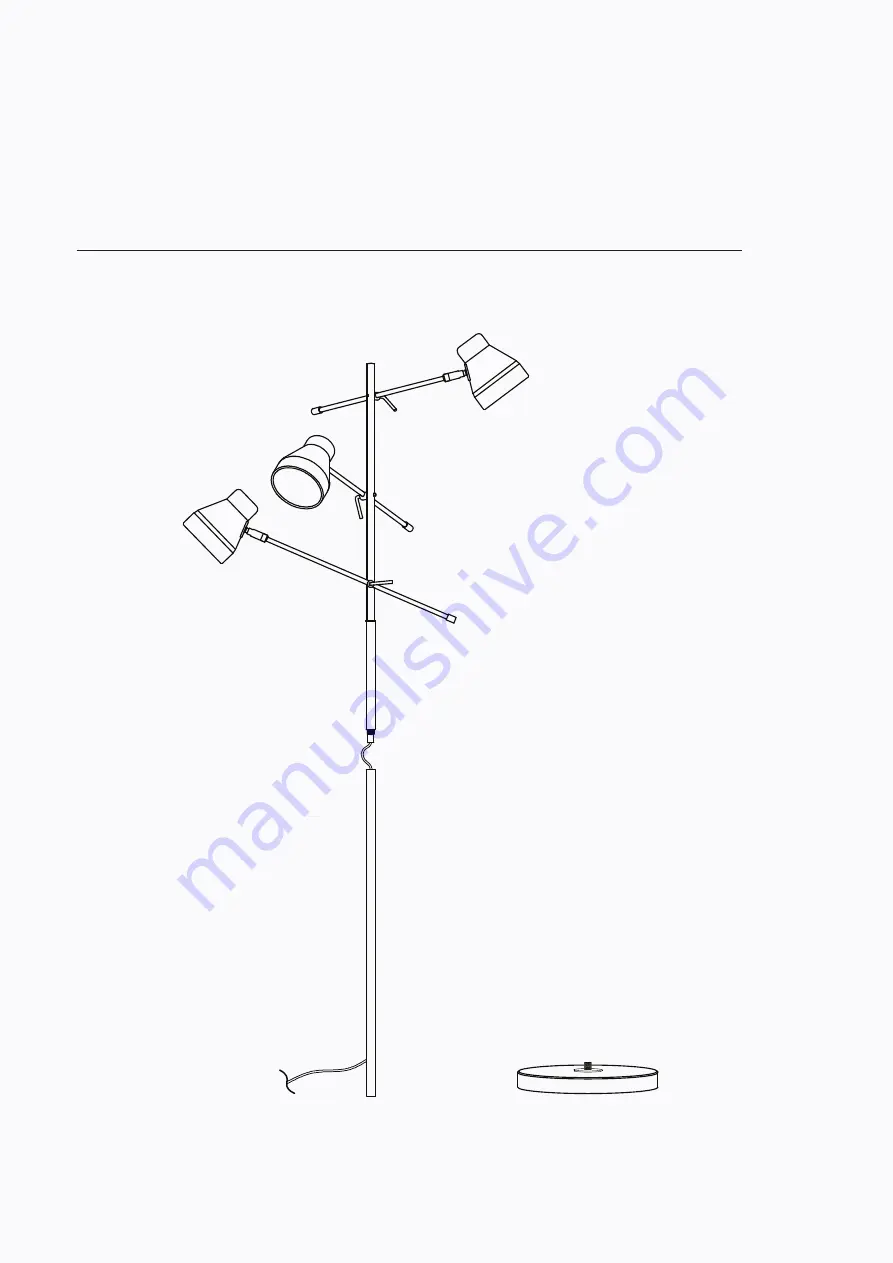 BROSA Hydra Floor Lamp Assembly Manual Download Page 4