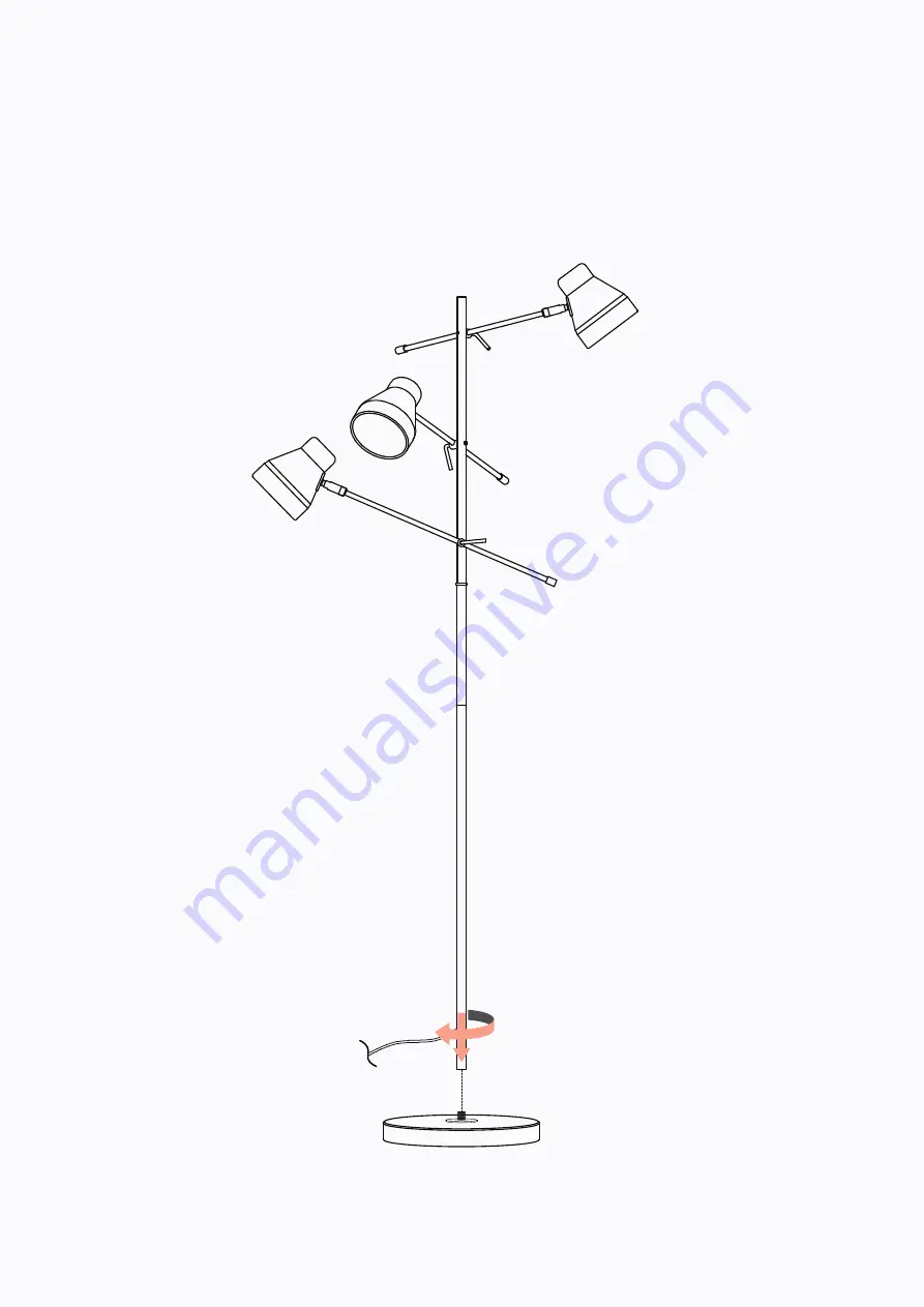 BROSA Hydra Floor Lamp Assembly Manual Download Page 6