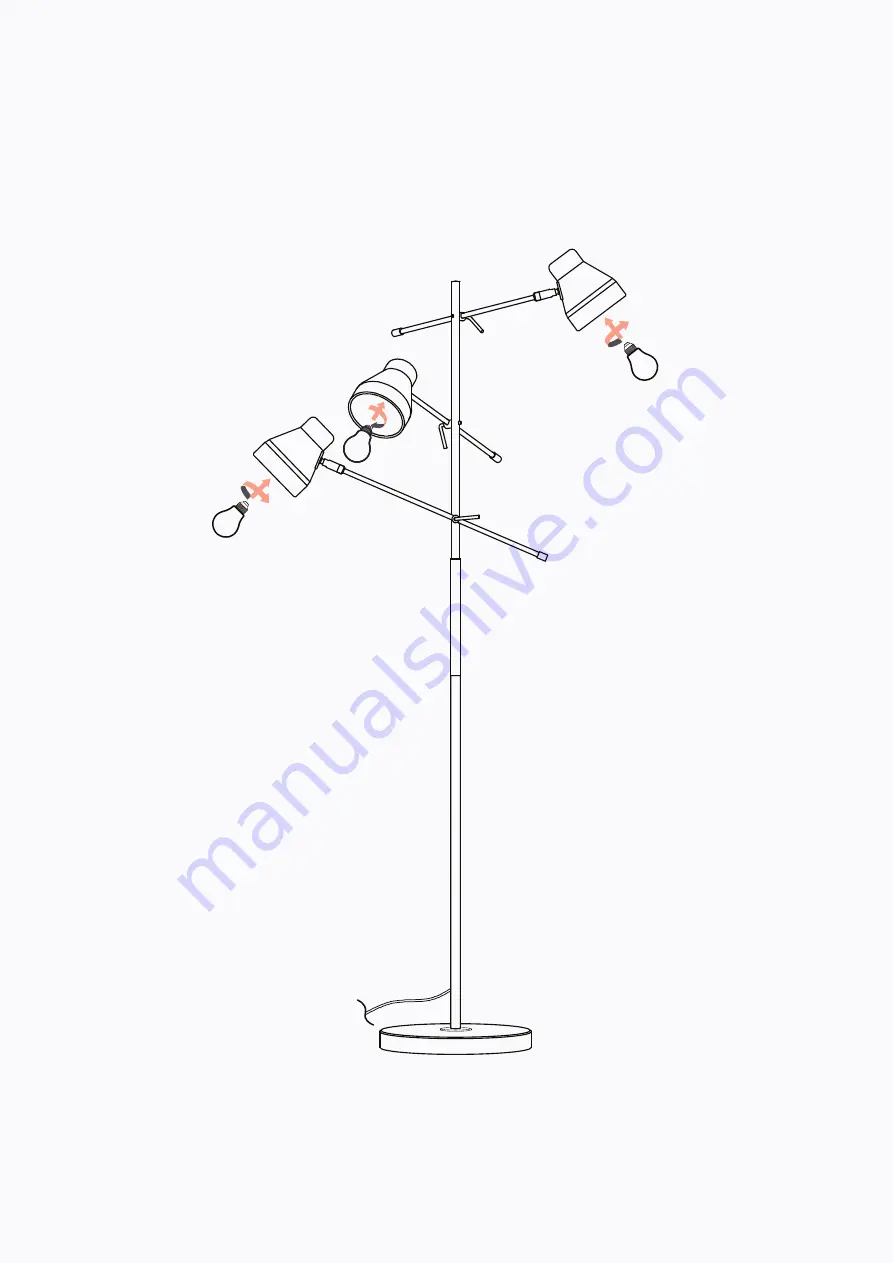 BROSA Hydra Floor Lamp Assembly Manual Download Page 7