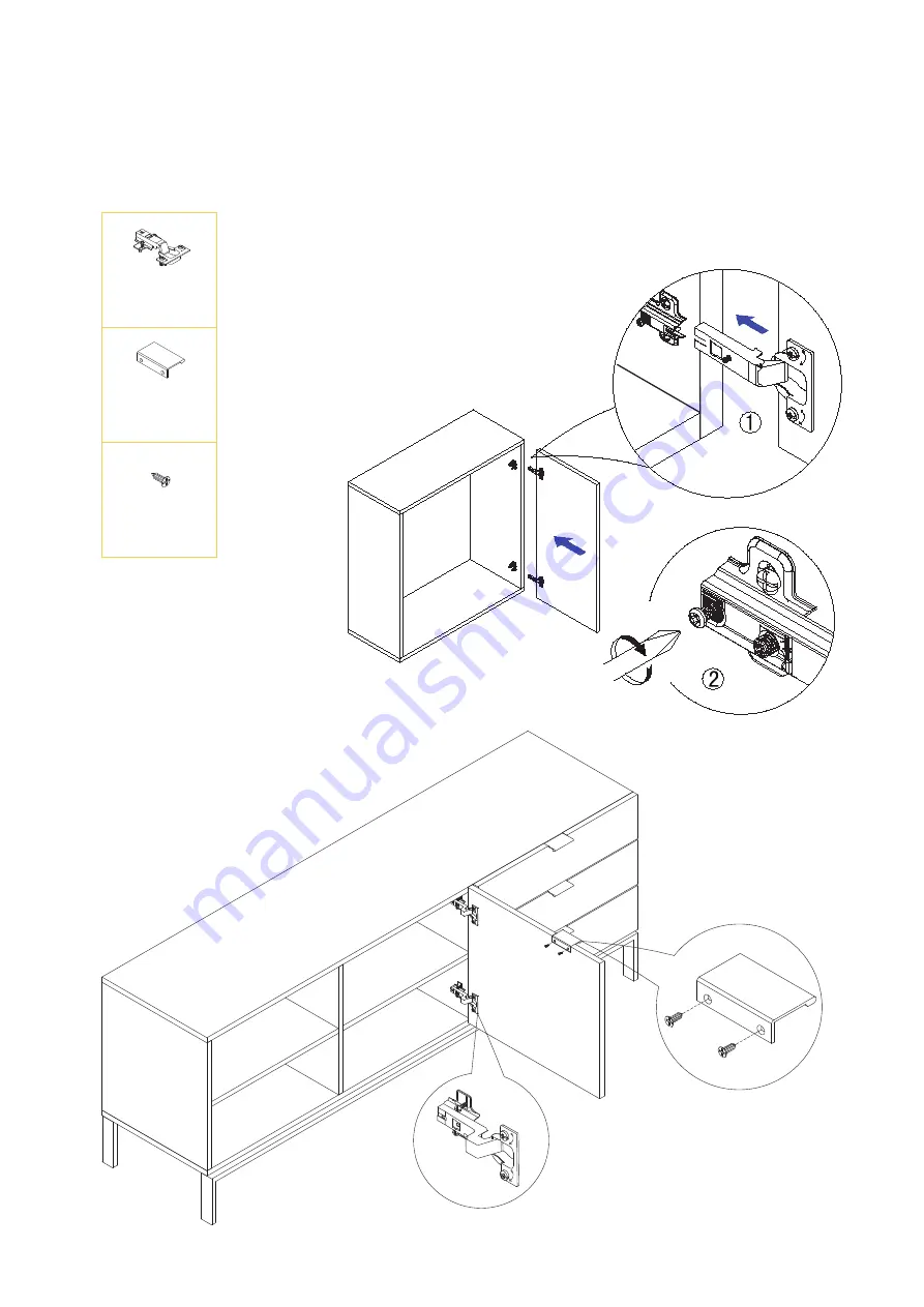 BROSA Josie Sideboard Large Assembly Manual Download Page 12