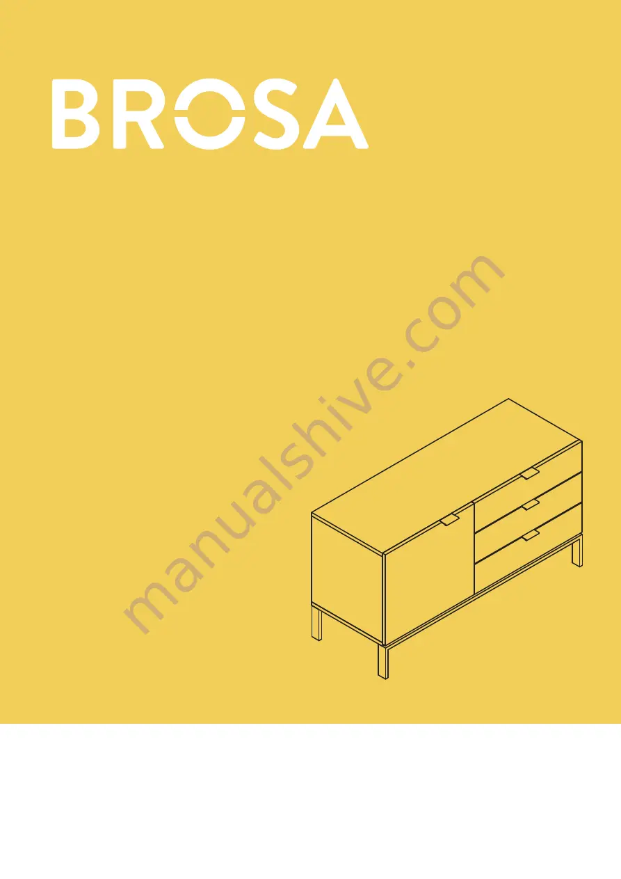 BROSA Josie Sideboard Small Assembly Manual Download Page 1