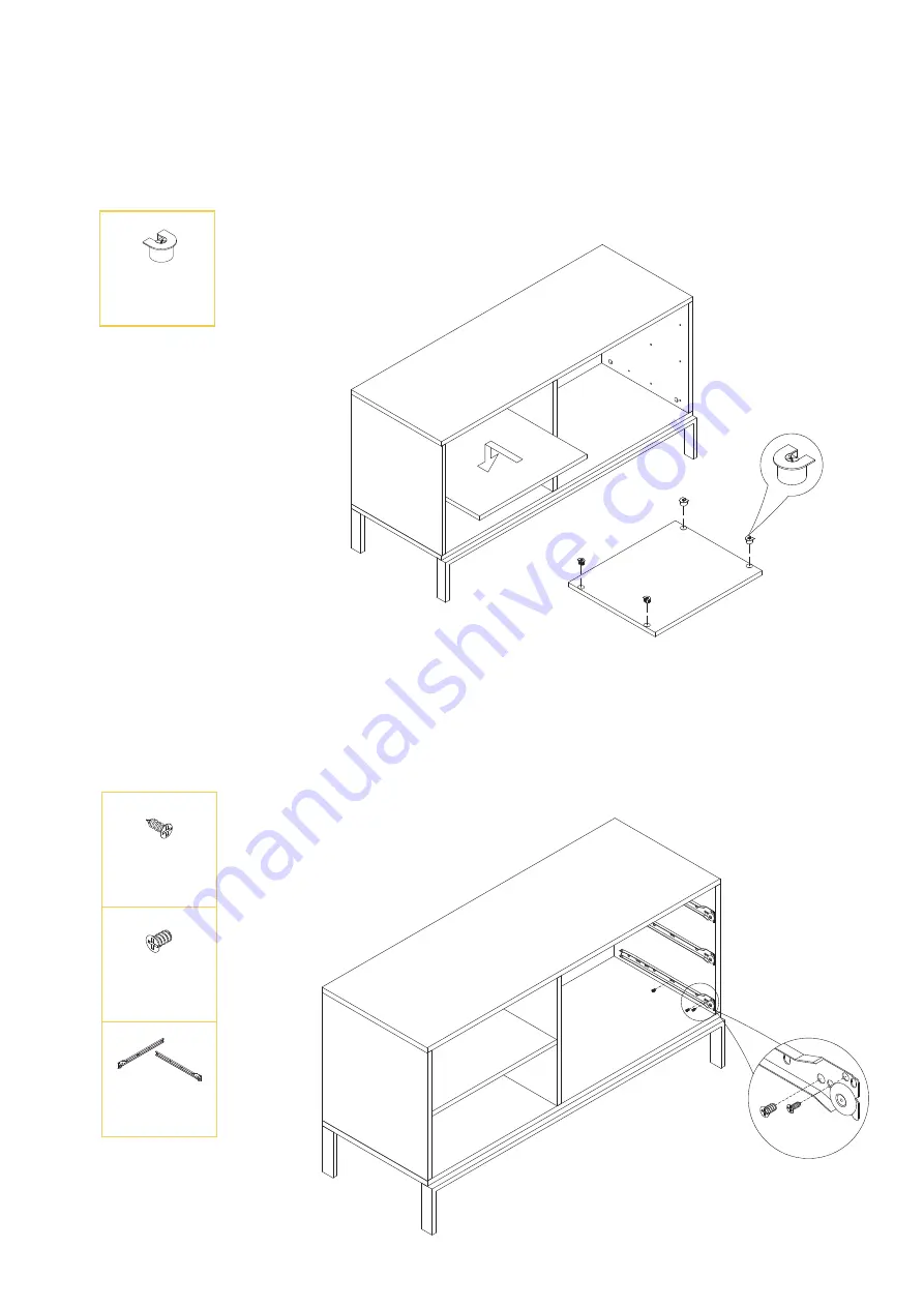 BROSA Josie Sideboard Small Assembly Manual Download Page 7