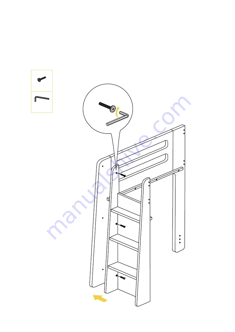 BROSA Junior Kids Cabin Bed Assembly Manual Download Page 3