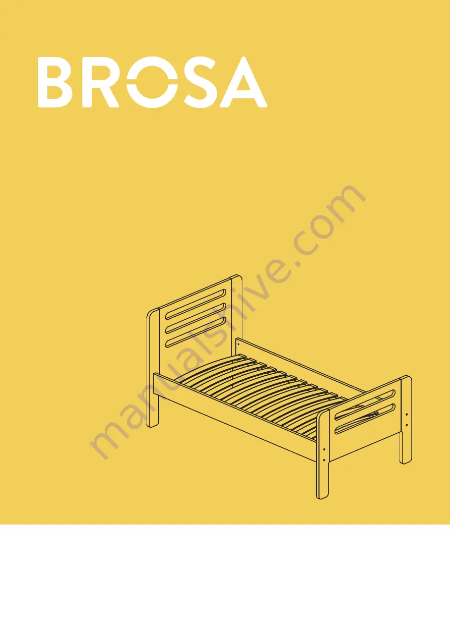 BROSA Junior Kids Single Bed Скачать руководство пользователя страница 1