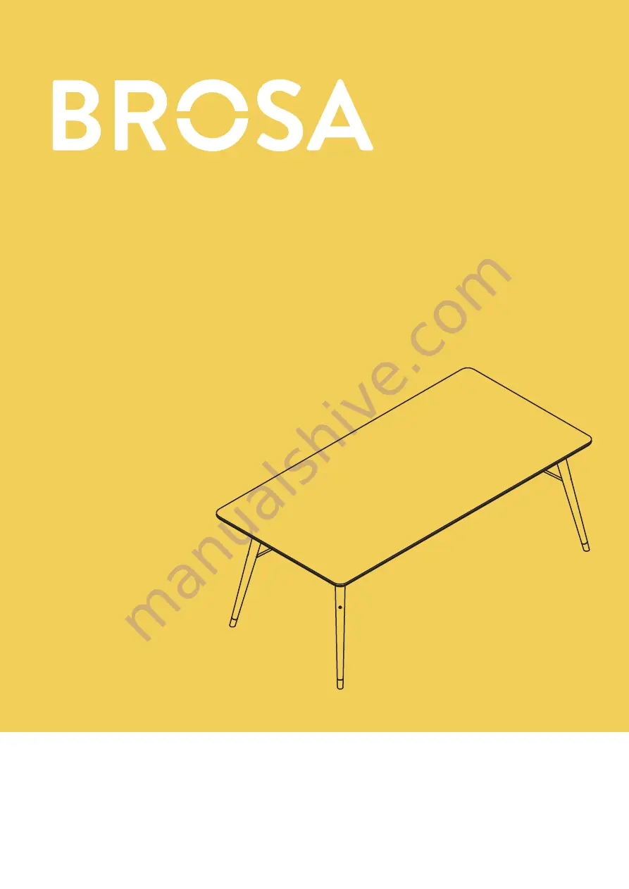 BROSA Maris Dining Table Скачать руководство пользователя страница 1