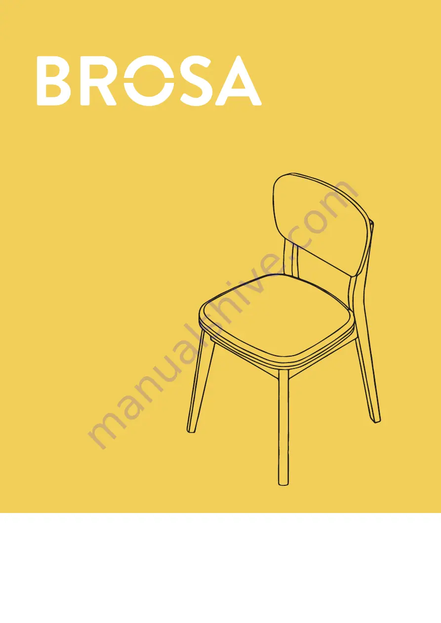 BROSA Mia Oak Veneer Chair Скачать руководство пользователя страница 1