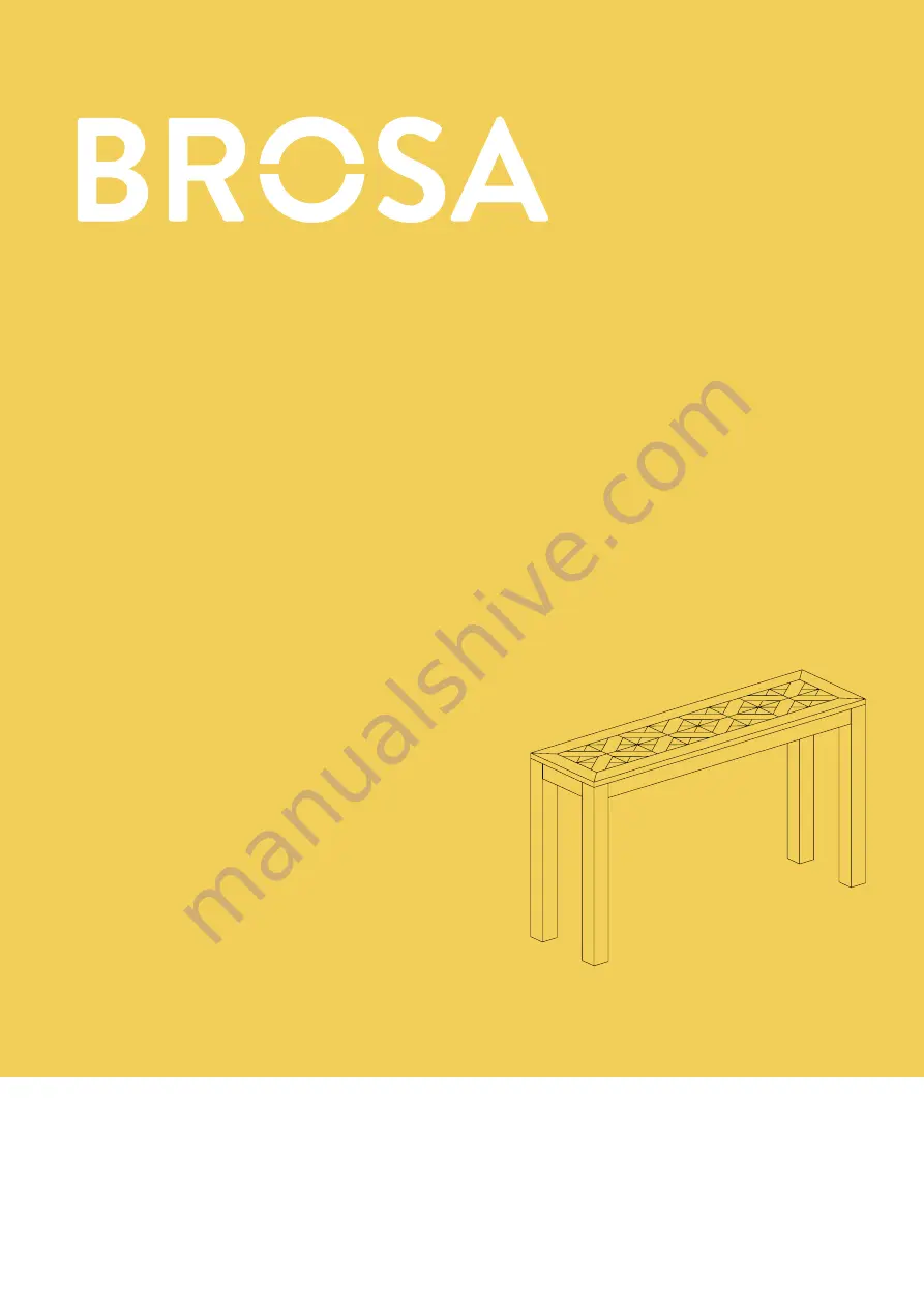 BROSA Mita Console Table Assembly Manual Download Page 1