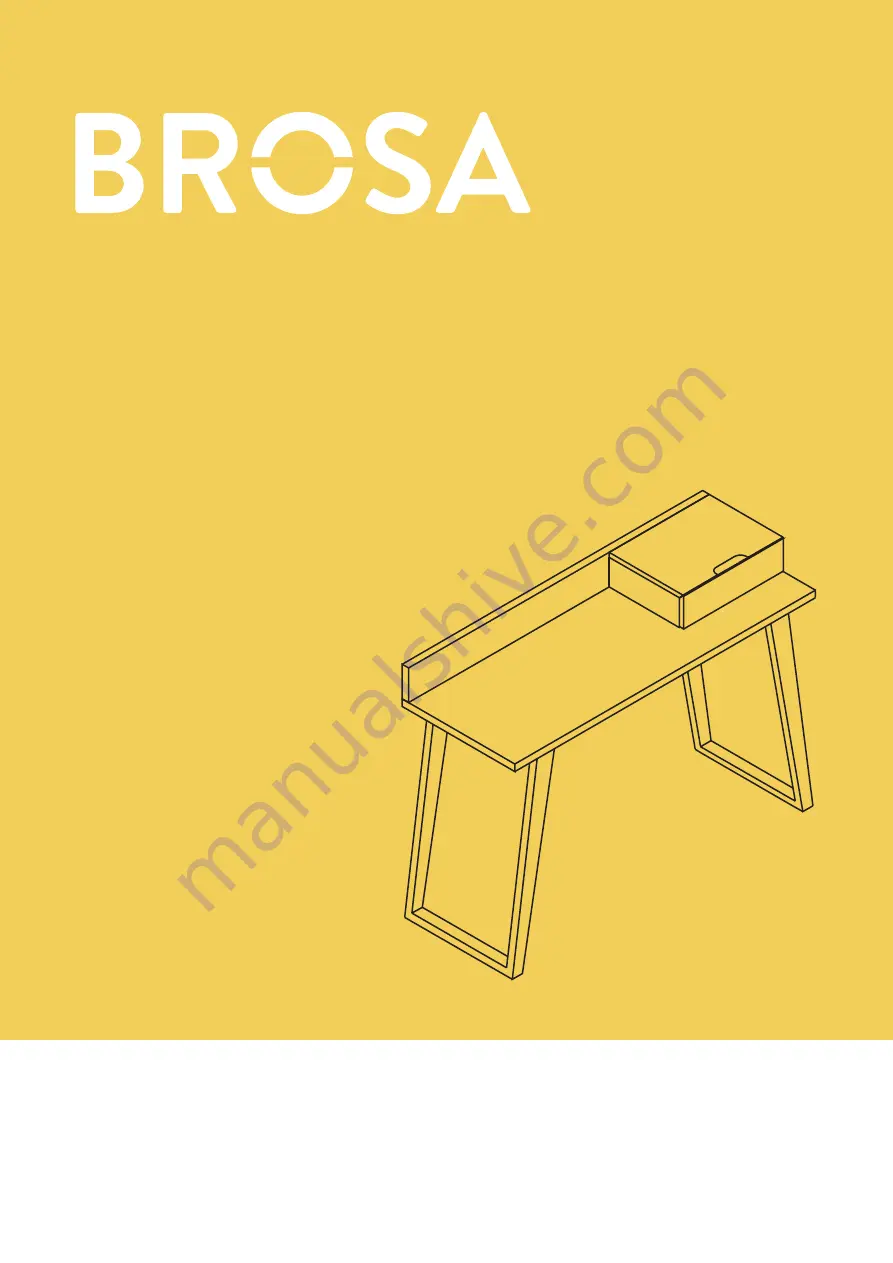 BROSA Nancy Desk Assembly Manual Download Page 1