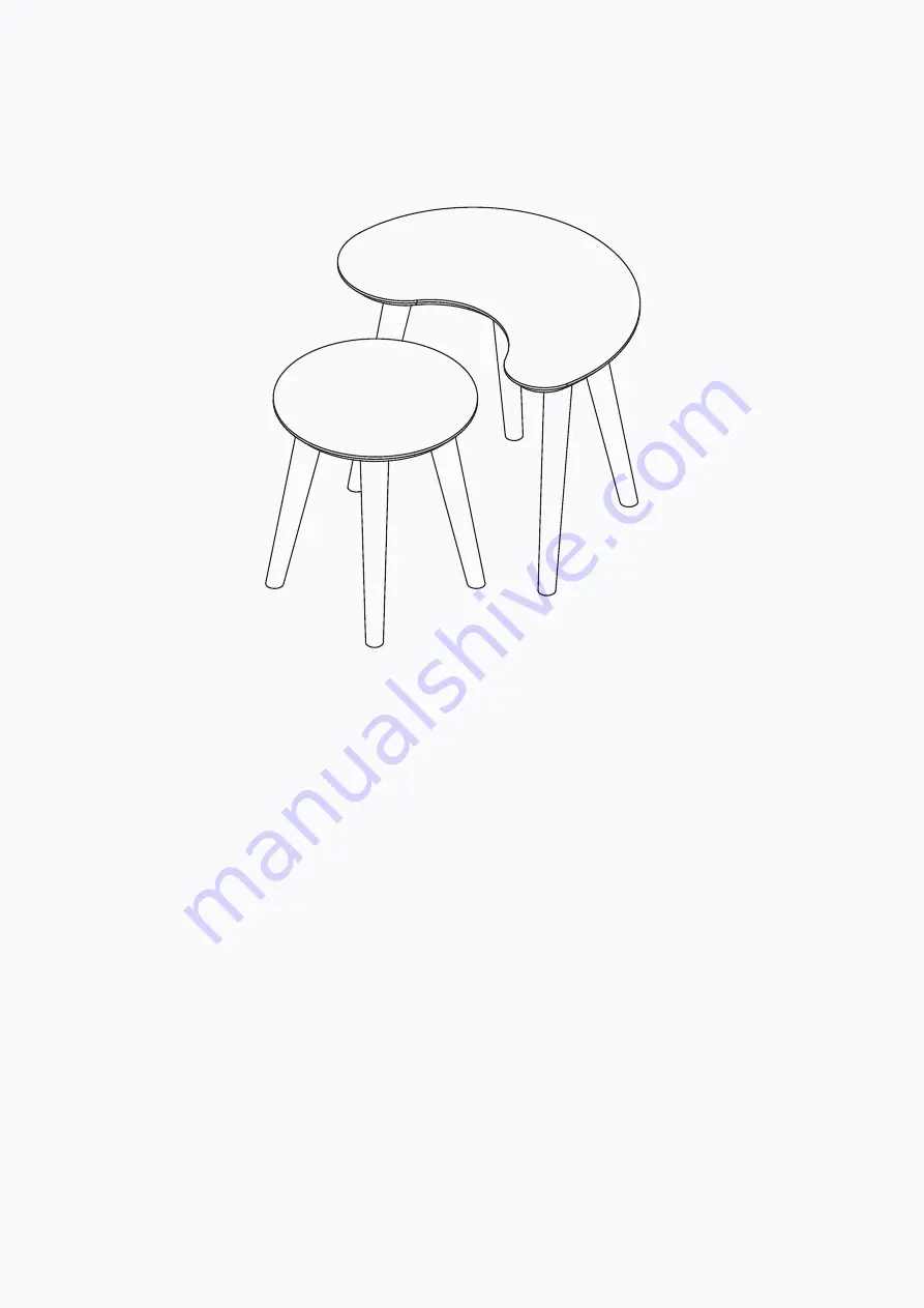 BROSA Olsen Nest of Tables Скачать руководство пользователя страница 6