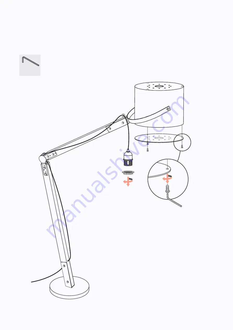 BROSA Orion Floor Lamp Assembly Manual Download Page 11