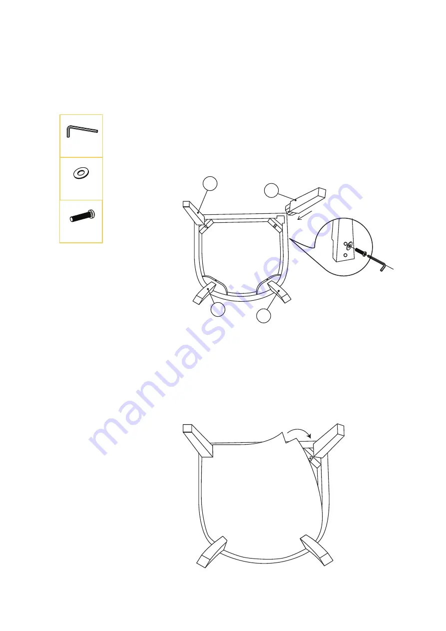 BROSA Pau Armchair Assembly Manual Download Page 3