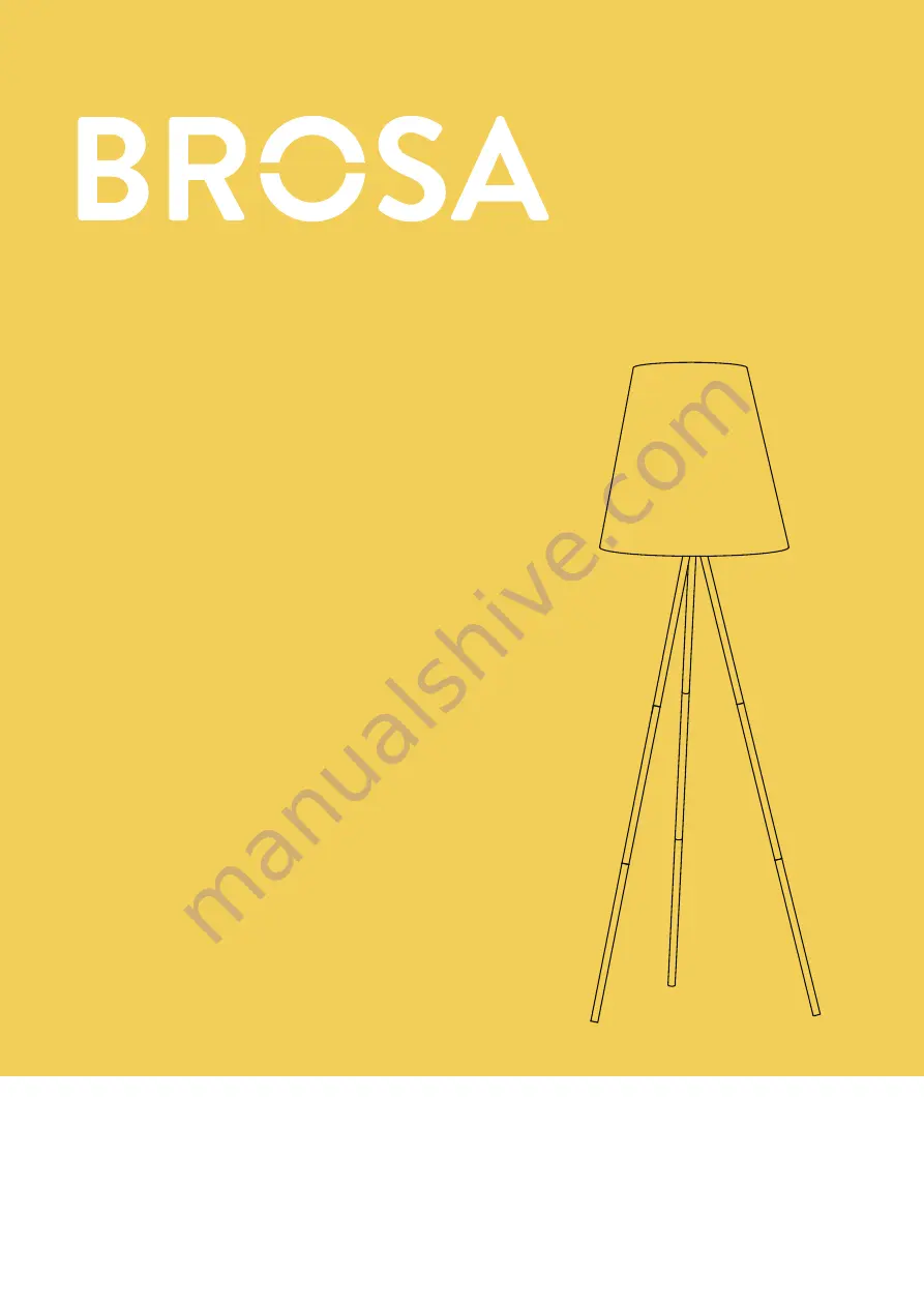 BROSA Pluto Tripod Floor Lamp Assembly Manual Download Page 1