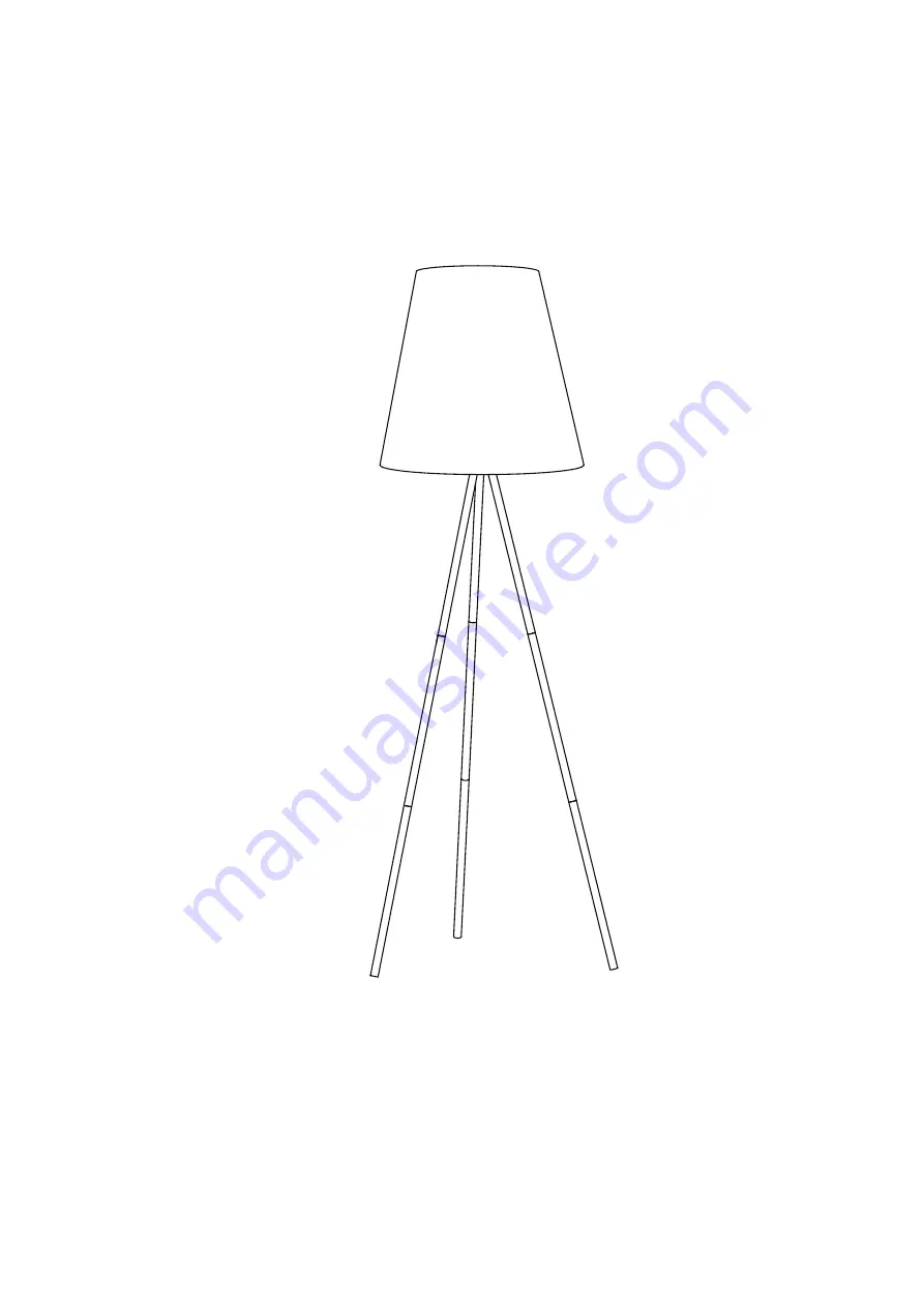 BROSA Pluto Tripod Floor Lamp Assembly Manual Download Page 6