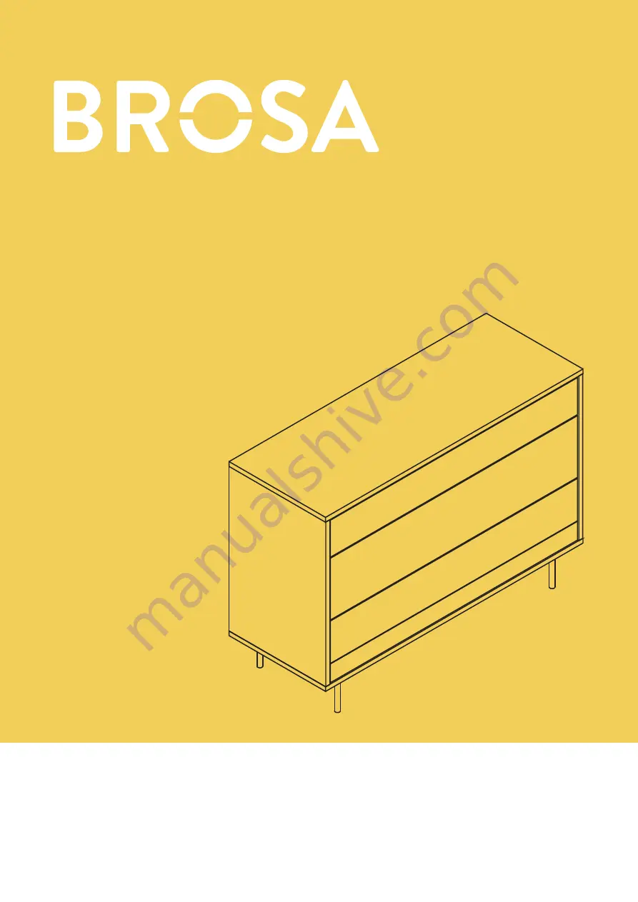 BROSA Prato Chest of Drawers Скачать руководство пользователя страница 1