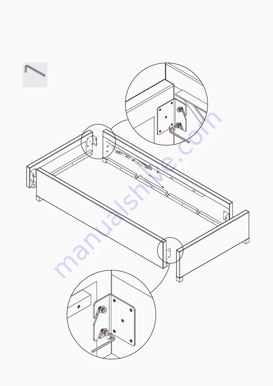 BROSA Single Size Upholstered Gaslift Bed Base Скачать руководство пользователя страница 5