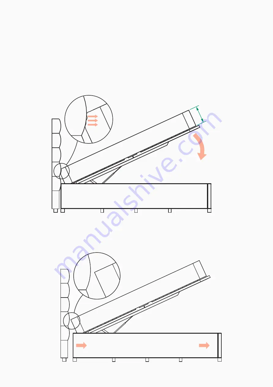 BROSA Single Size Upholstered Gaslift Bed Base Скачать руководство пользователя страница 23