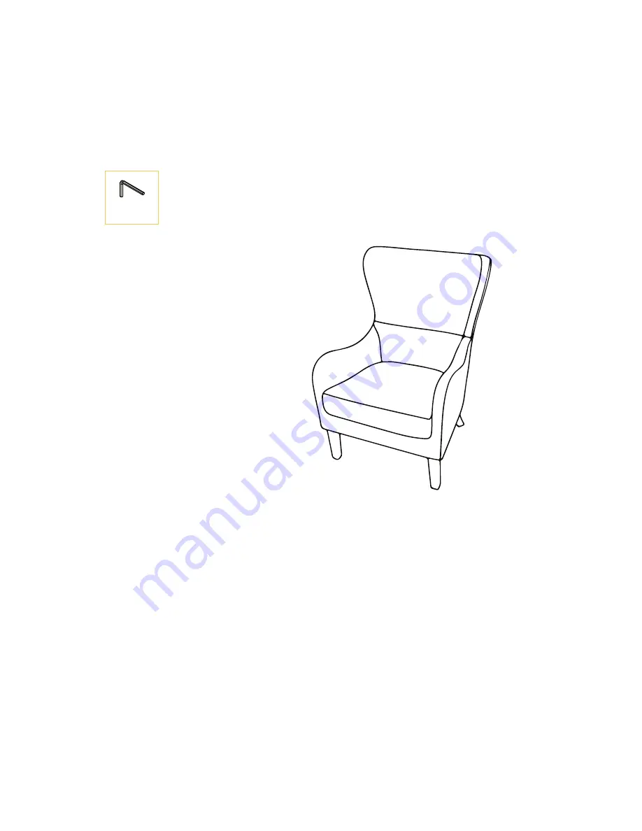 BROSA Windsor Wingback Armchair Assembly Manual Download Page 4