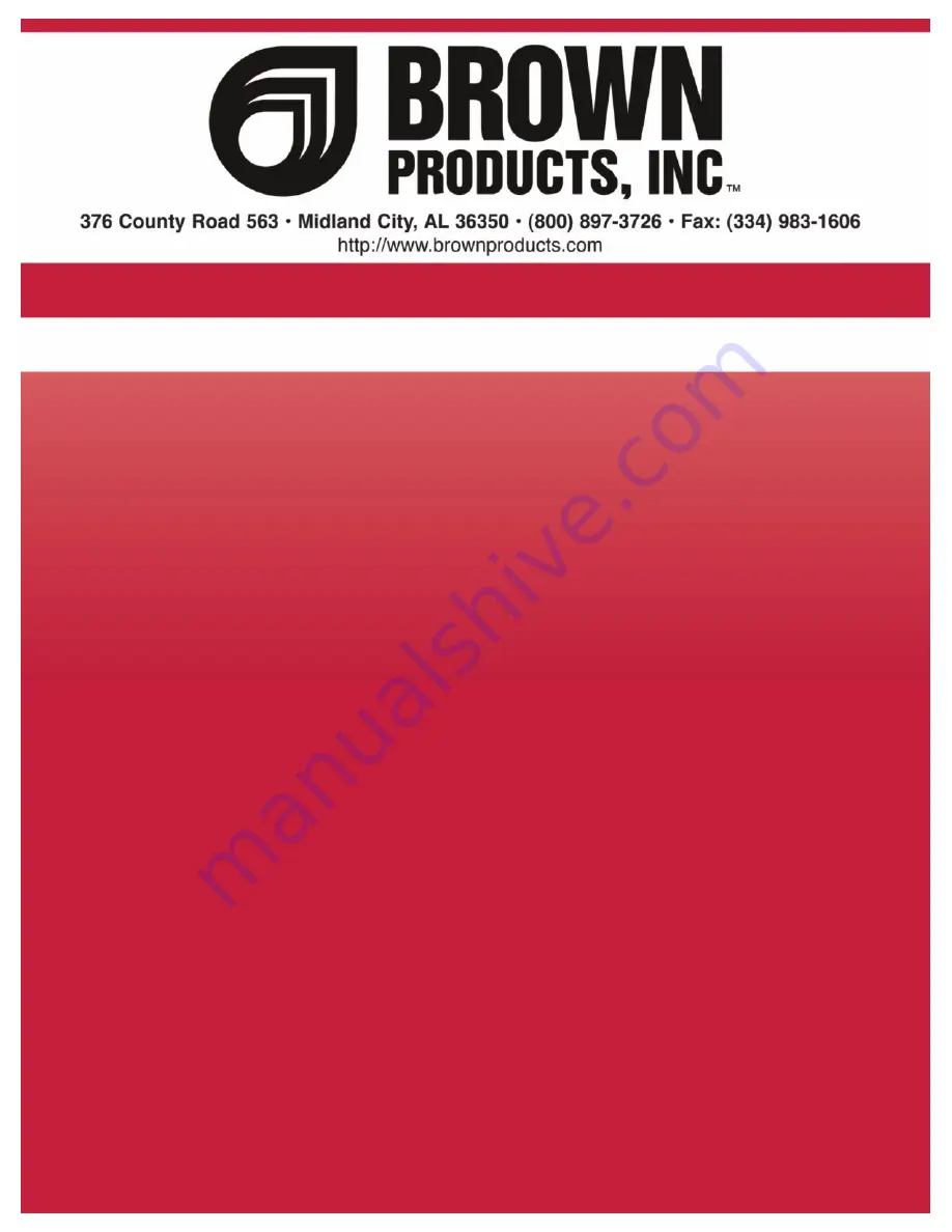 Brown Products Trench Master 459-001 Owner'S And Operator'S Manual Download Page 34