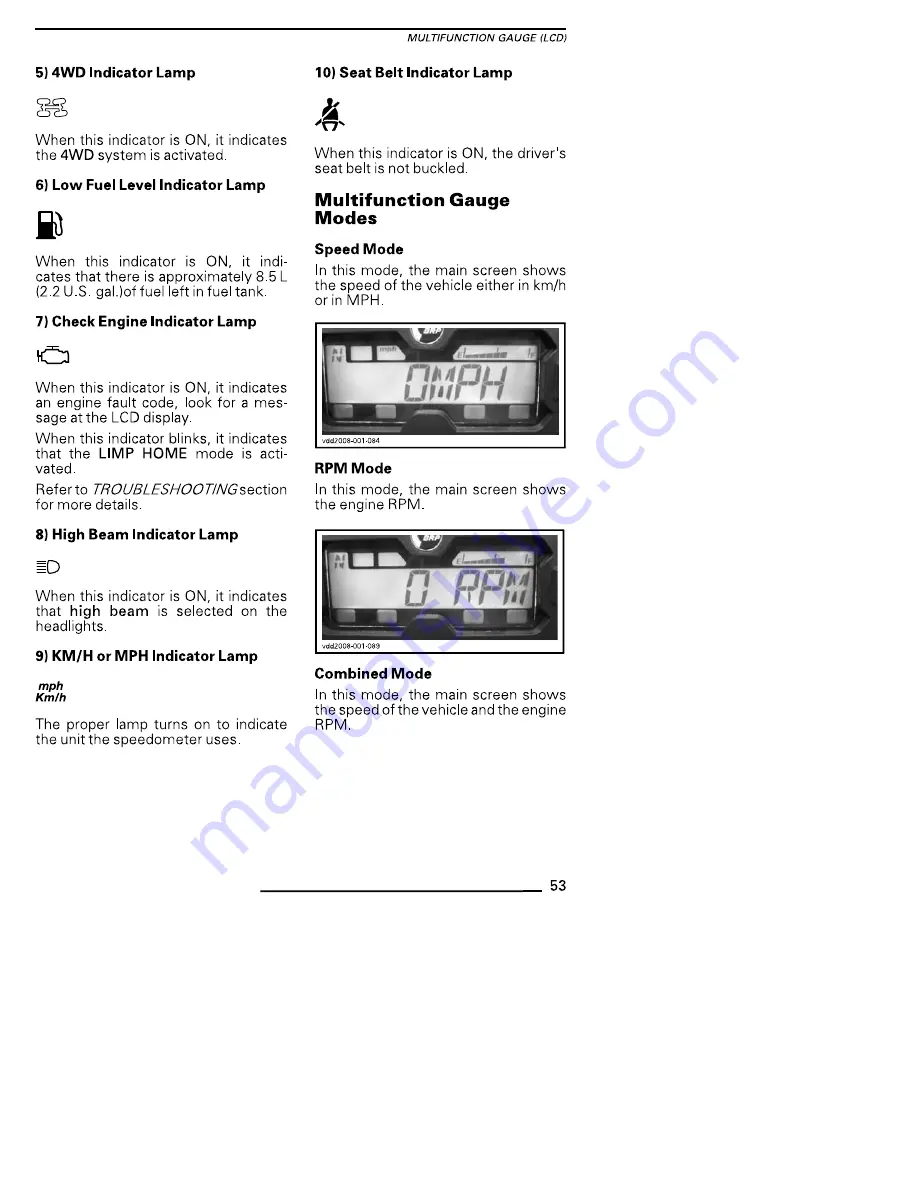 BRP Can Am Maverick 2019 Series Operator'S Manual Download Page 55