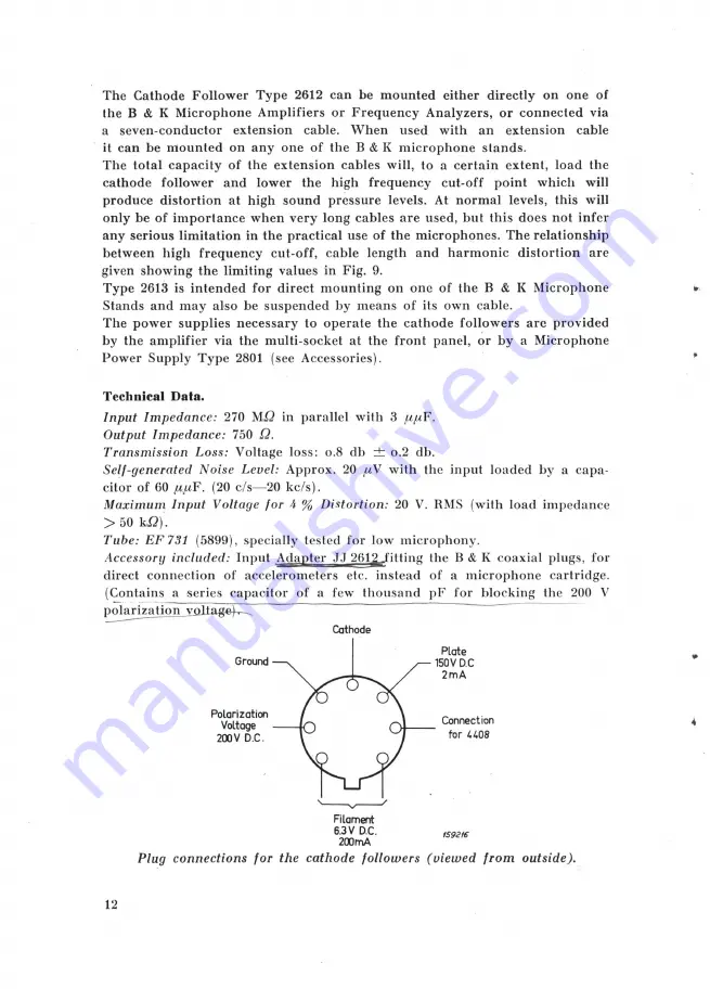 Brüel & Kjær 4131/32 Скачать руководство пользователя страница 14