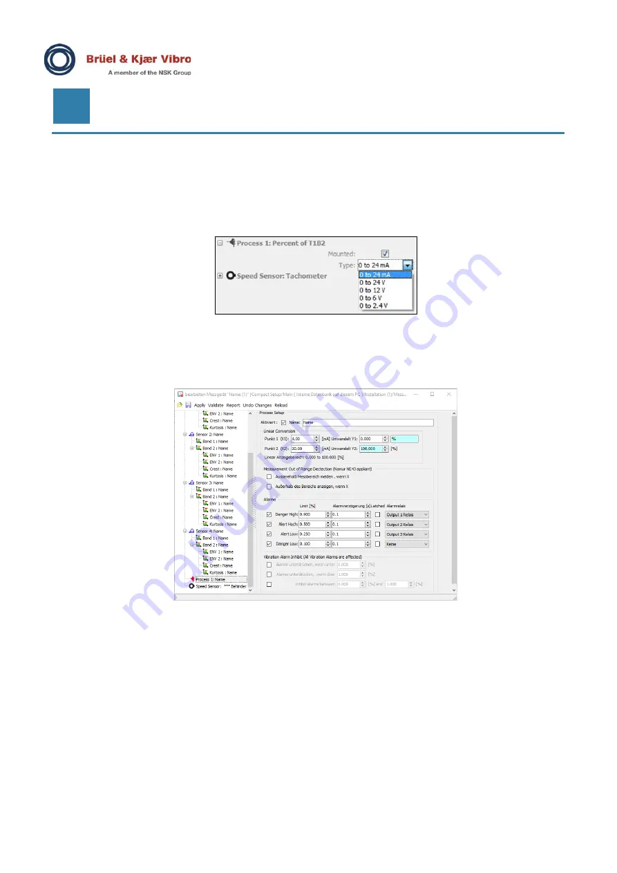 BRUEL & KJAER VIBROCONTROL 1800 Series Instructions Manual Download Page 36