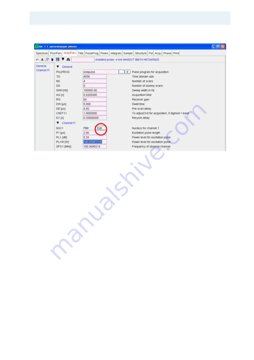 Bruker BioSpin Solid State NMR User Manual Download Page 61