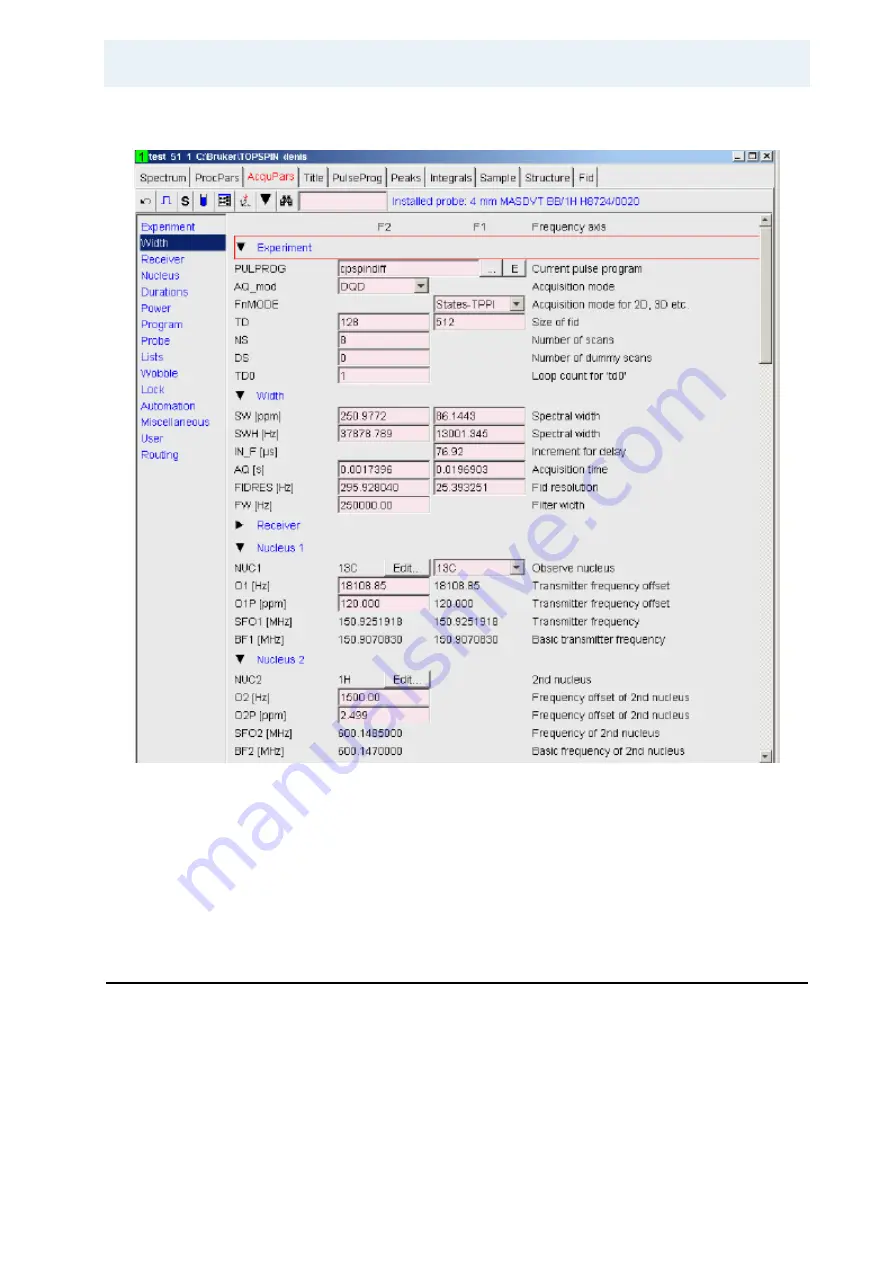 Bruker BioSpin Solid State NMR User Manual Download Page 147