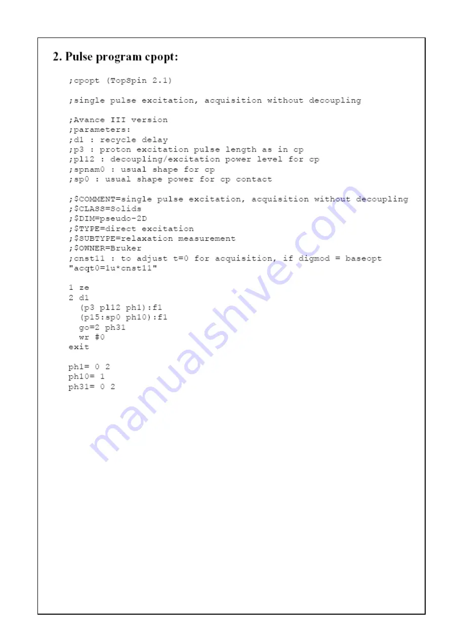 Bruker BioSpin Solid State NMR User Manual Download Page 306