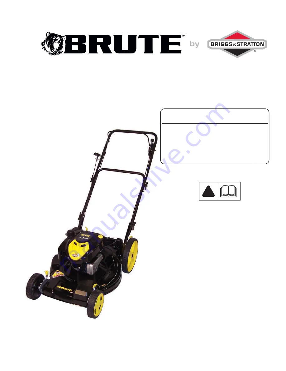 Brute 7800583 Operator'S Manual Download Page 25