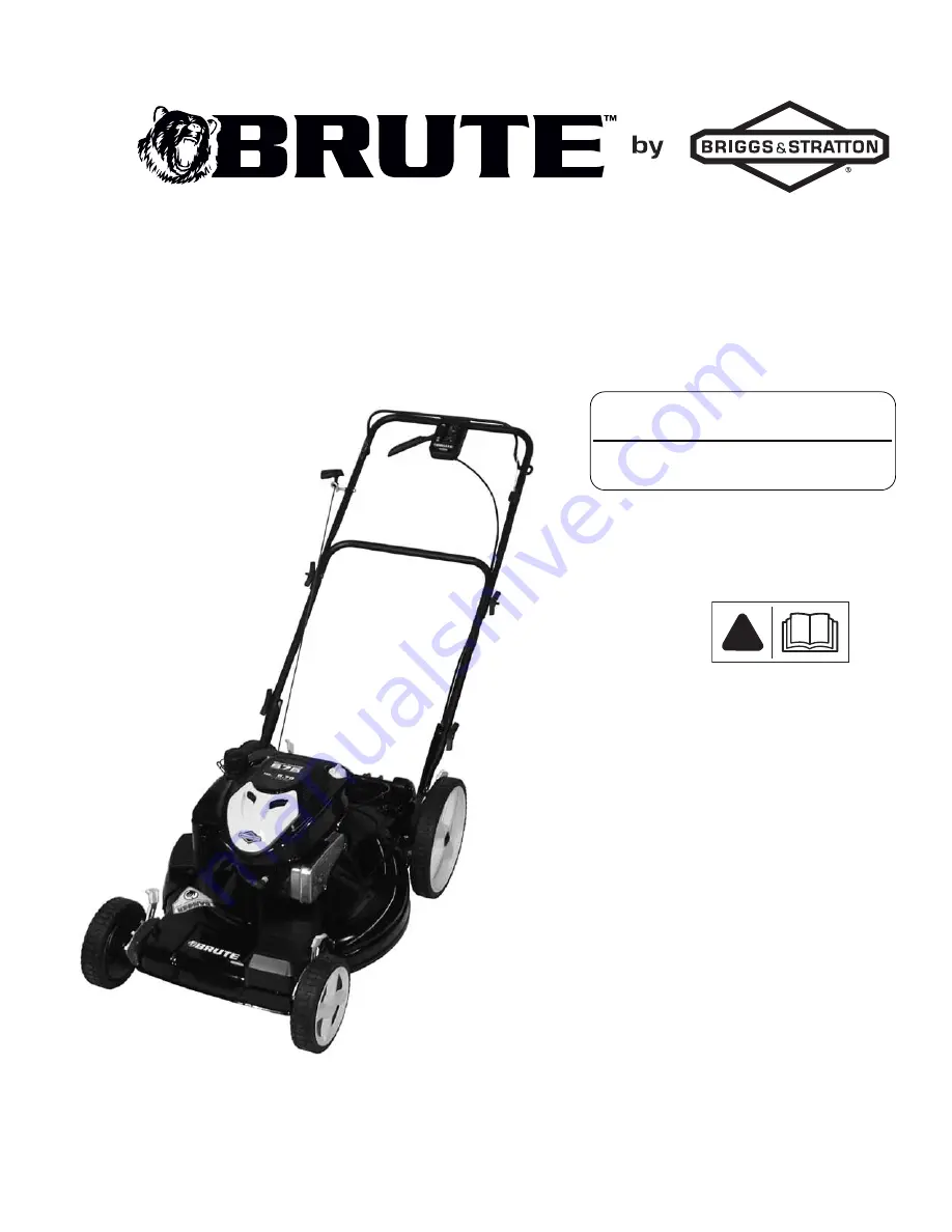 Brute 7800802 Operator'S Manual Download Page 25