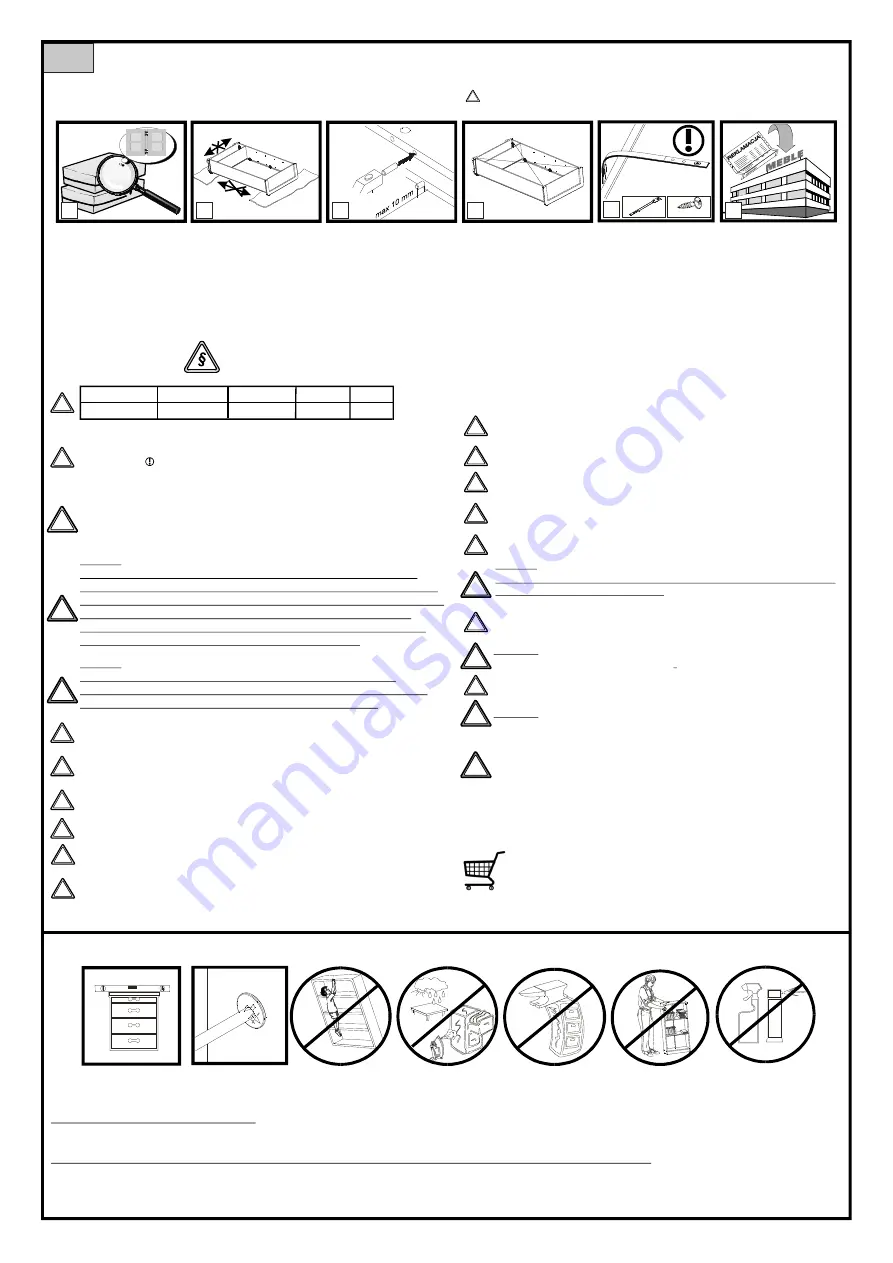 BRW LOFT B156-SZF1W1S/60 Assembly Download Page 2