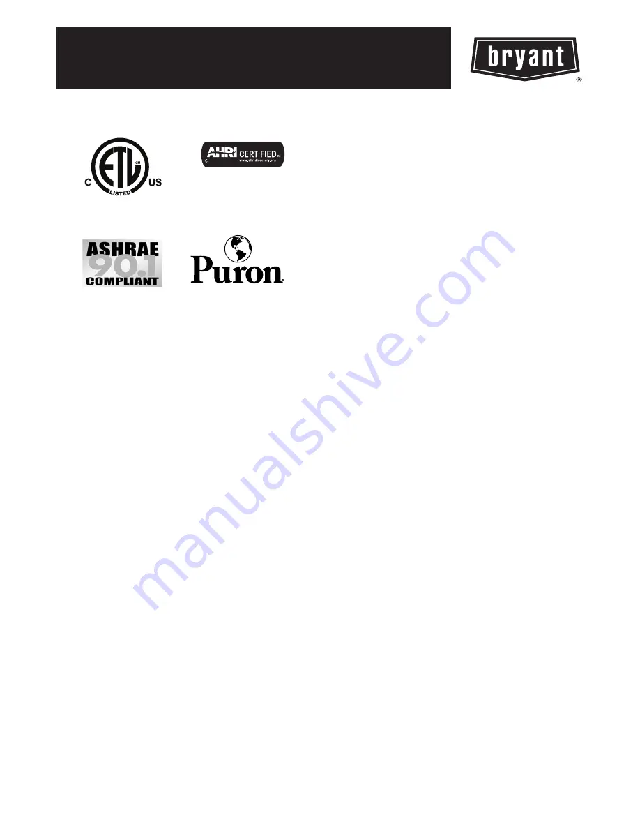 Bryant 548J*D Series Service Manual Download Page 1