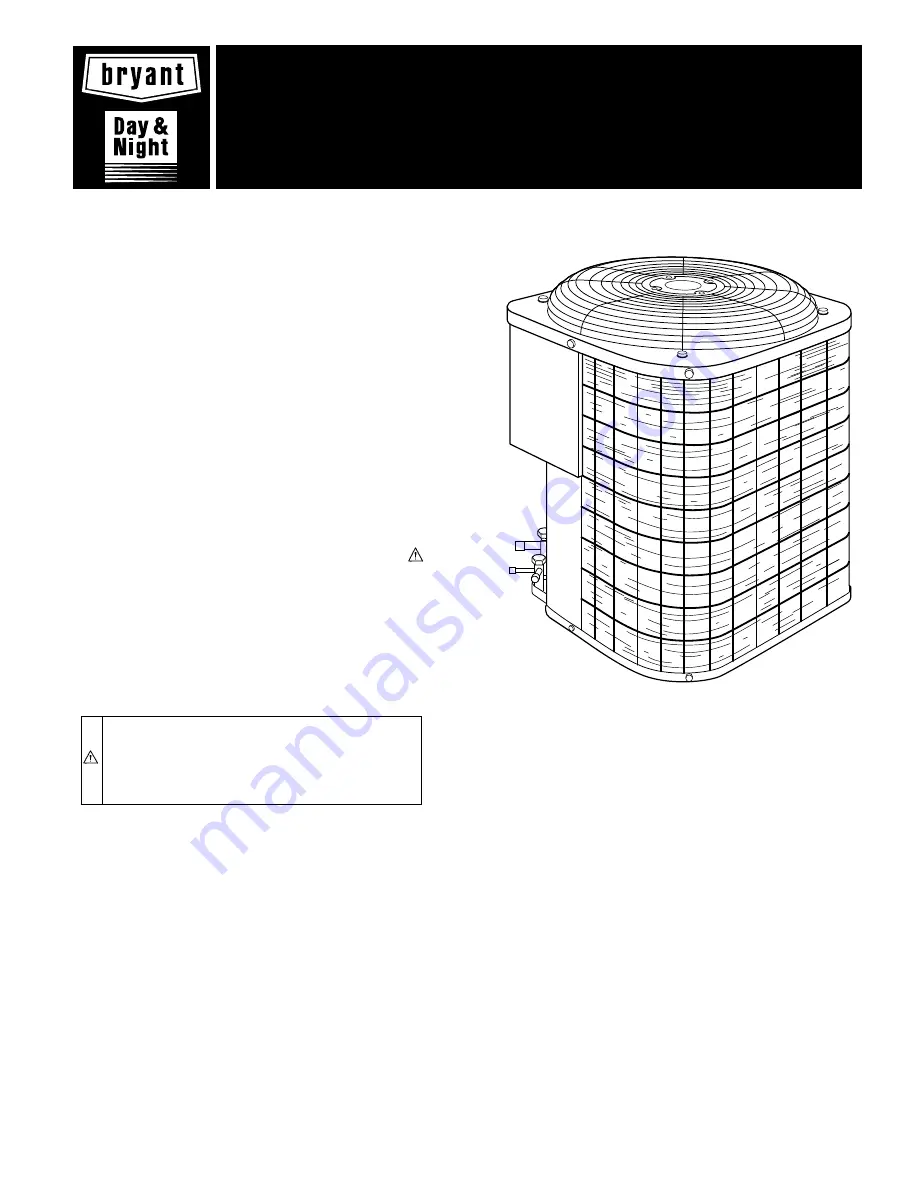 Bryant 662A Installation And Start-Up Instructions Manual Download Page 1