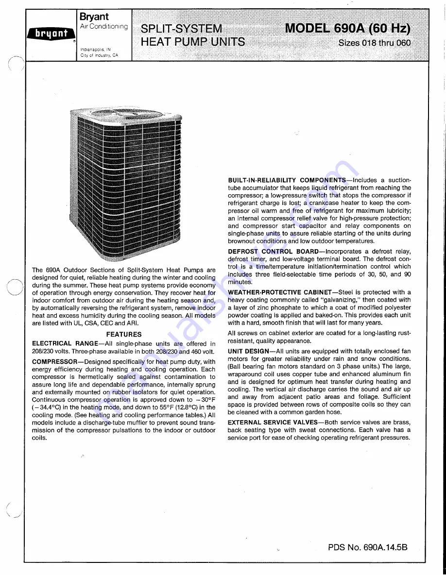 Bryant 690A Скачать руководство пользователя страница 1