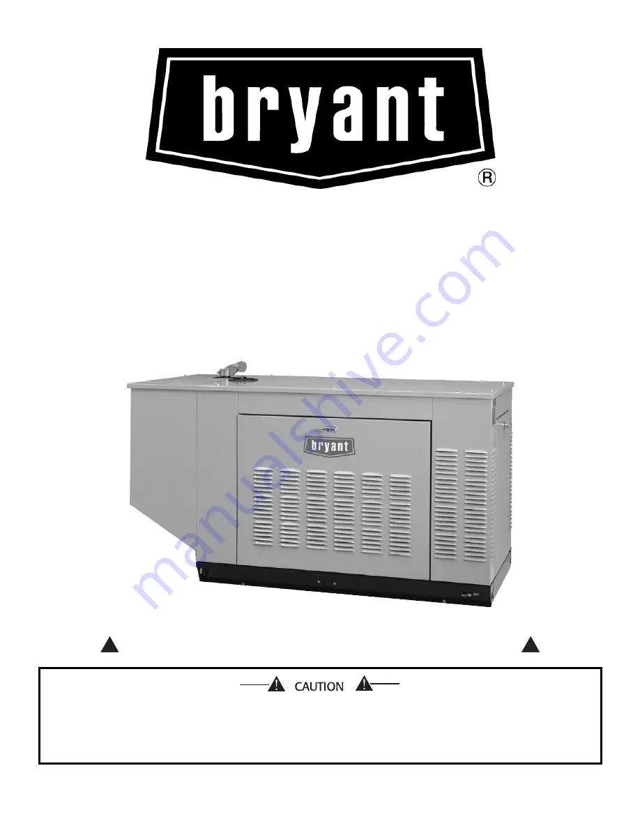 Bryant ASPAS1BBL015 Owner'S Manual Download Page 1