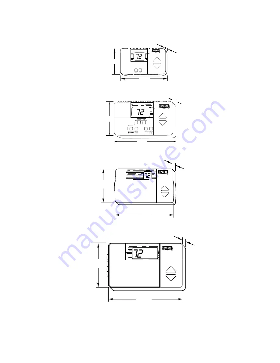 Bryant BUILDER’S MODEL THERMOSTAT Скачать руководство пользователя страница 3