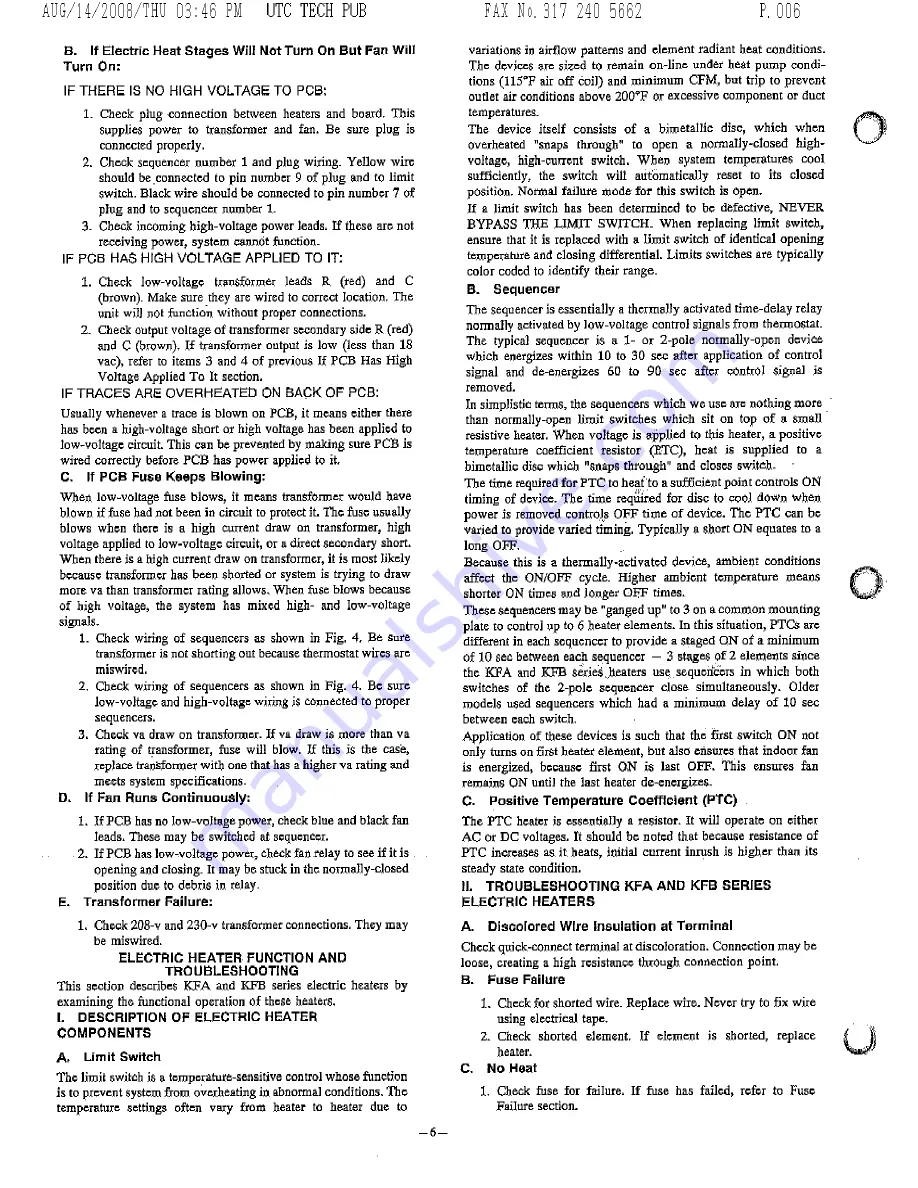 Bryant FA$A Service Manual Download Page 6