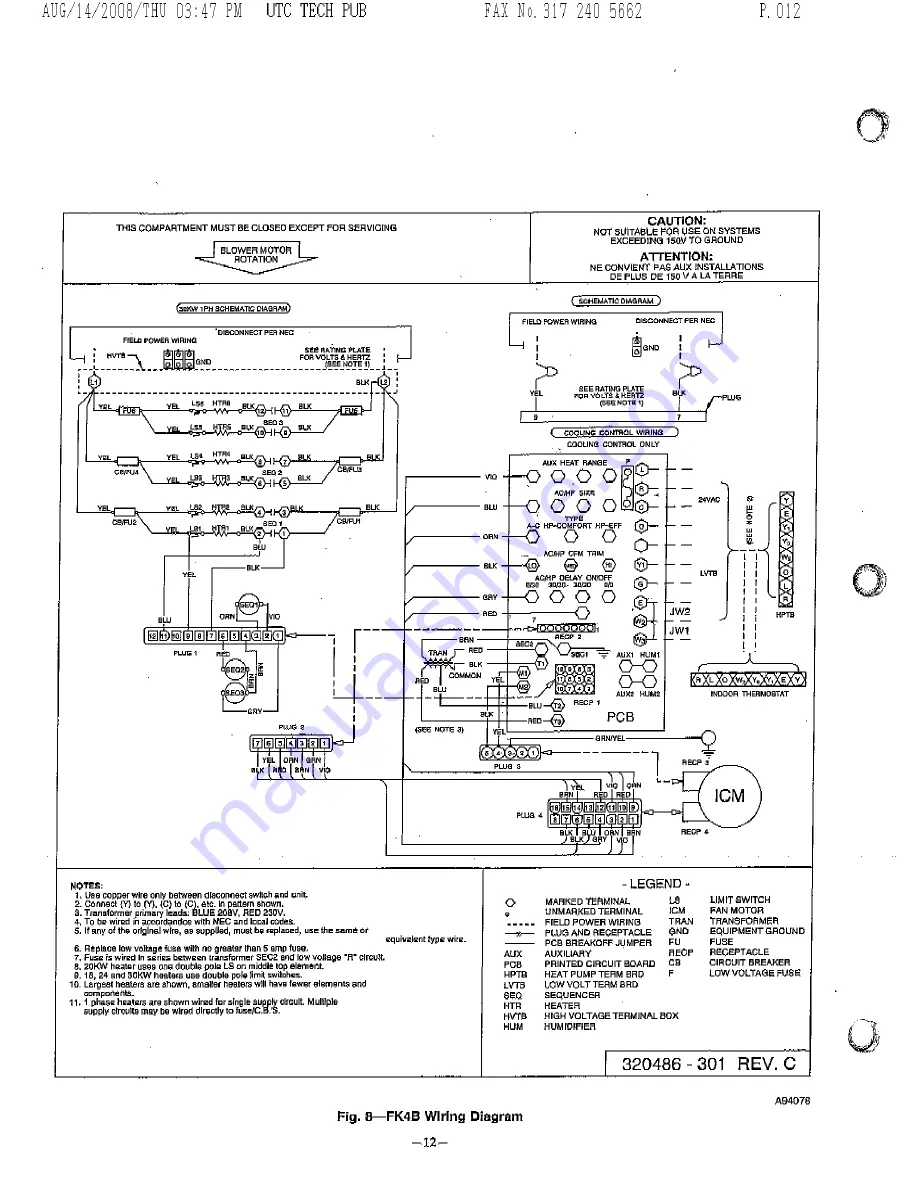 Bryant FA$A Service Manual Download Page 12